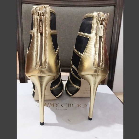 JIMMY CHOO Belle Mesh Bootie women 38 1/2 - Picture 3 of 8